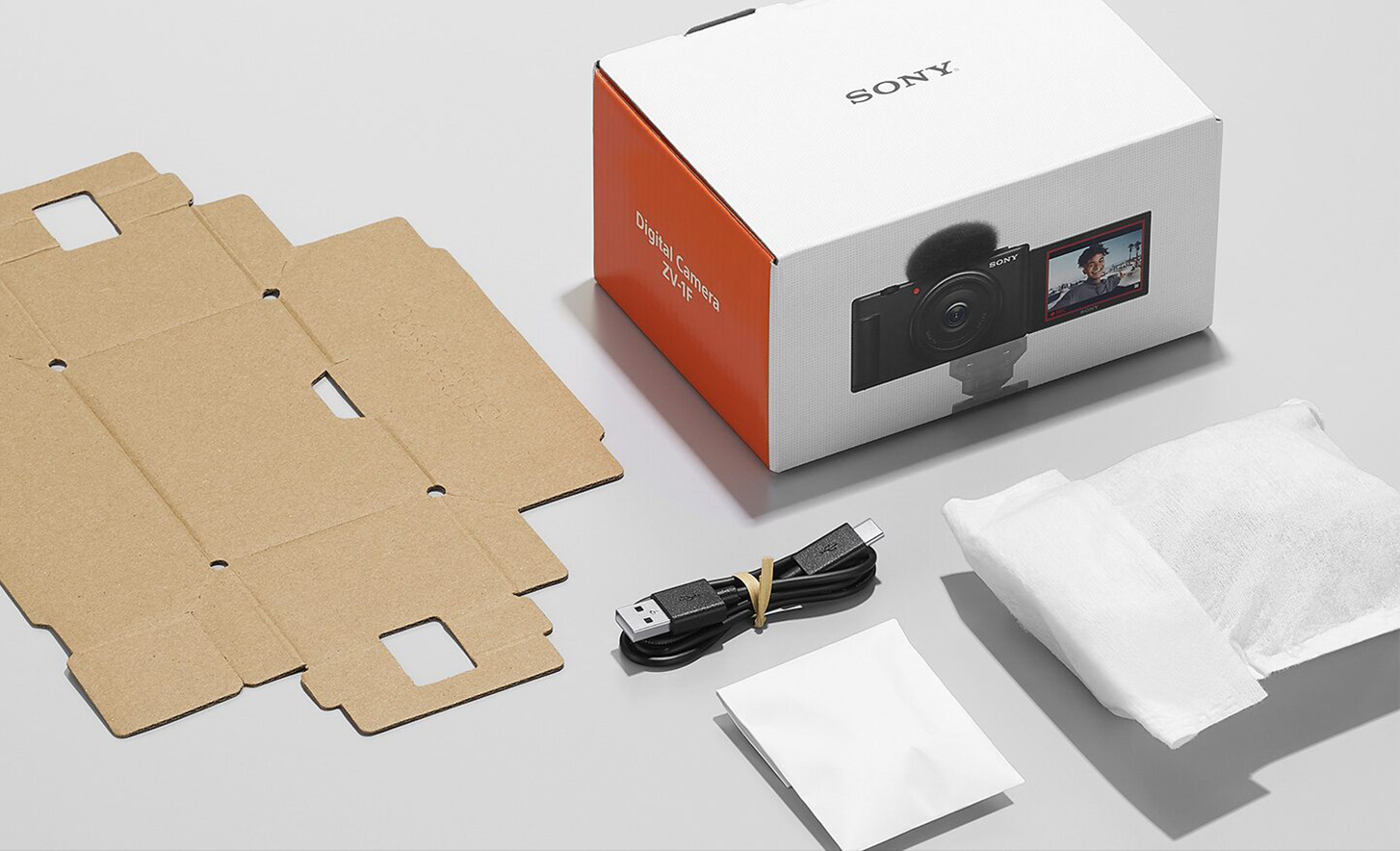 Gambar kotak dan kemasan ZV-1F