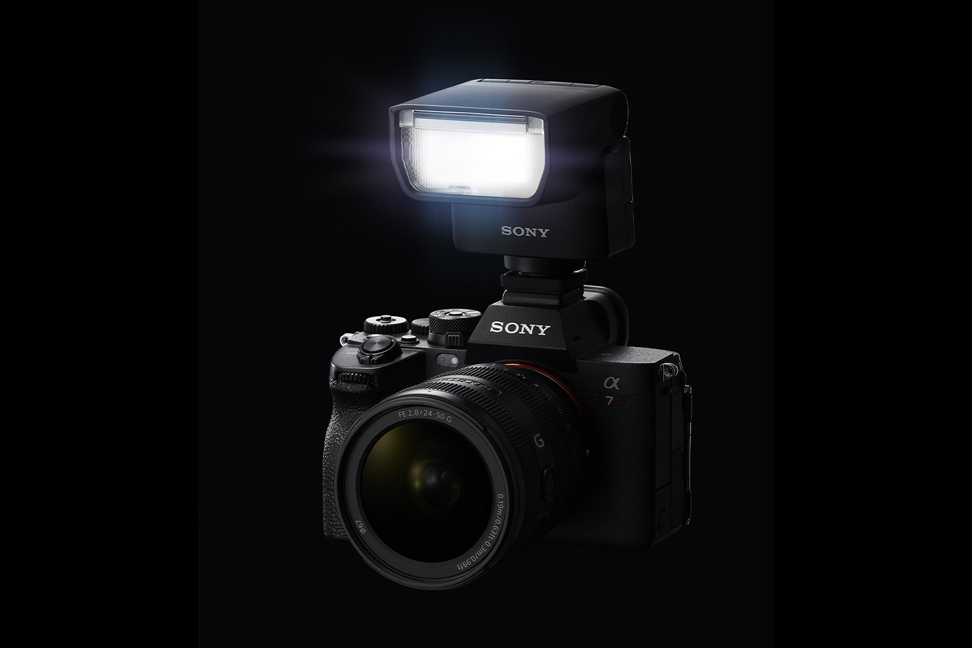 Gambar produk GN28 yang dipasang ke ILCE-7M4