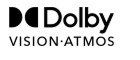 Logo Dolby Vision dan Dolby Atmos